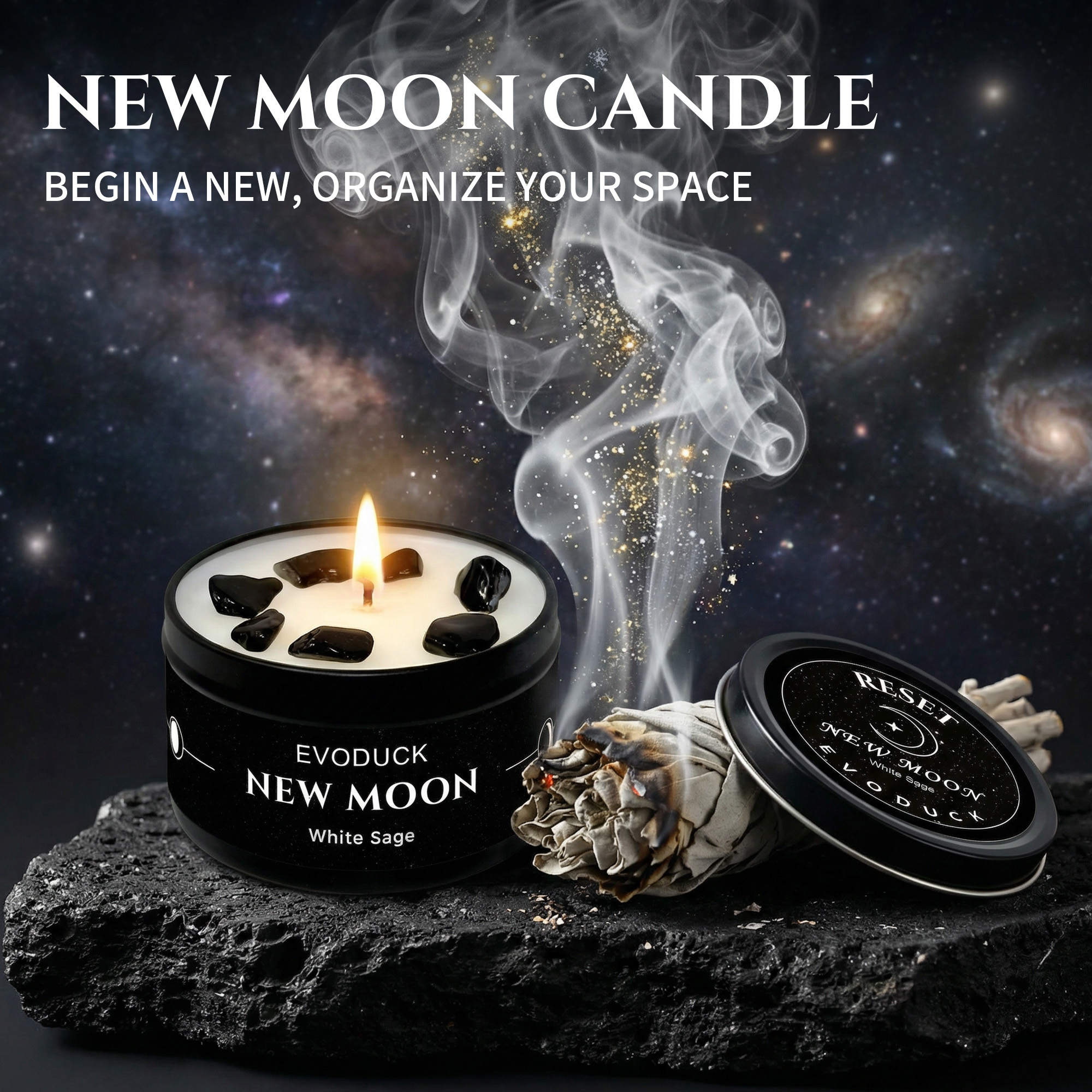 Scented Candle Luxury - 1pc New Moon Scented Candles Crystal