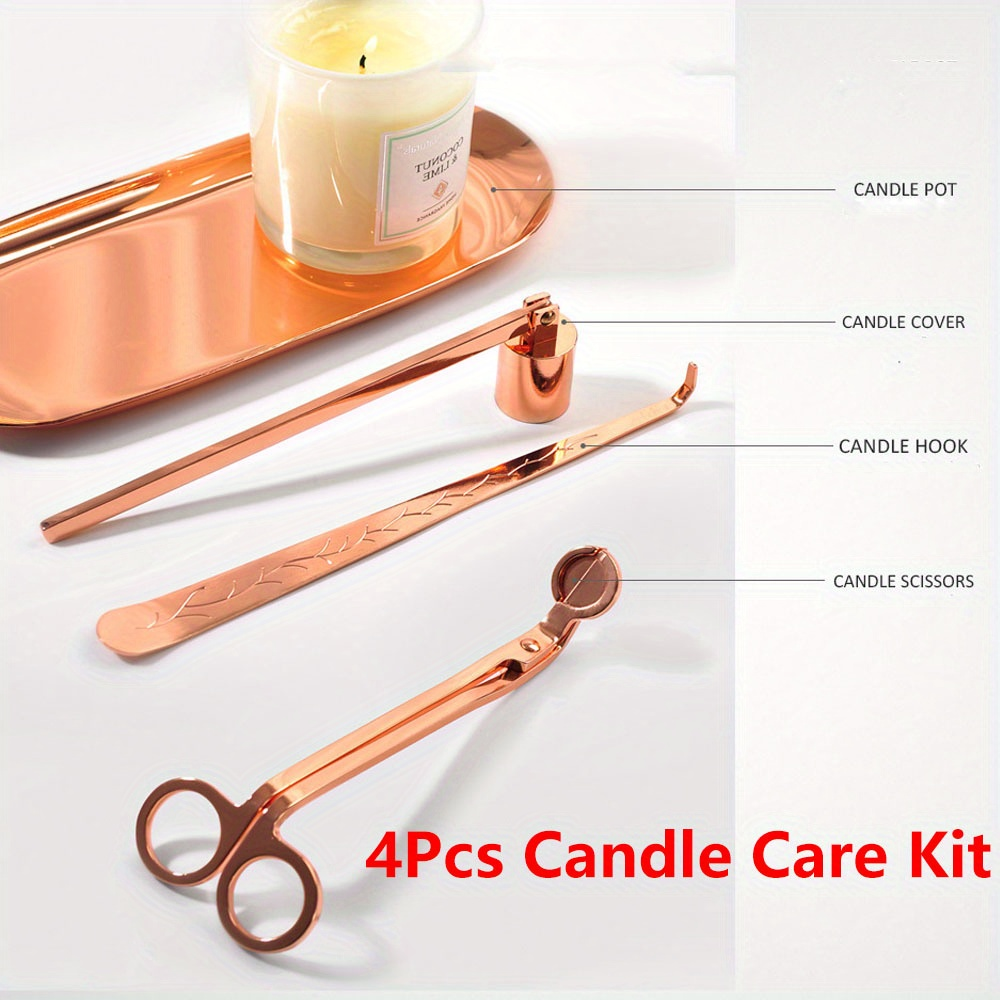 Scented Candle Luxury - 4pcs/set Luxury Candle Care Kit Stainless