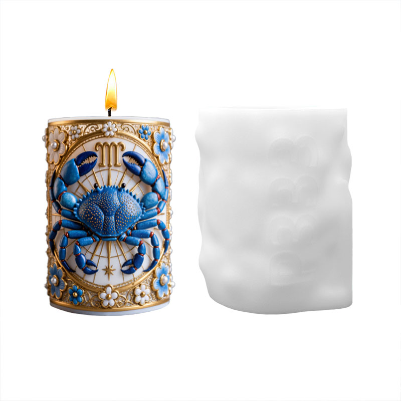 Cancer Zodiac Star Sign Blue C - Scented Candle Luxury 리뷰 및 가격