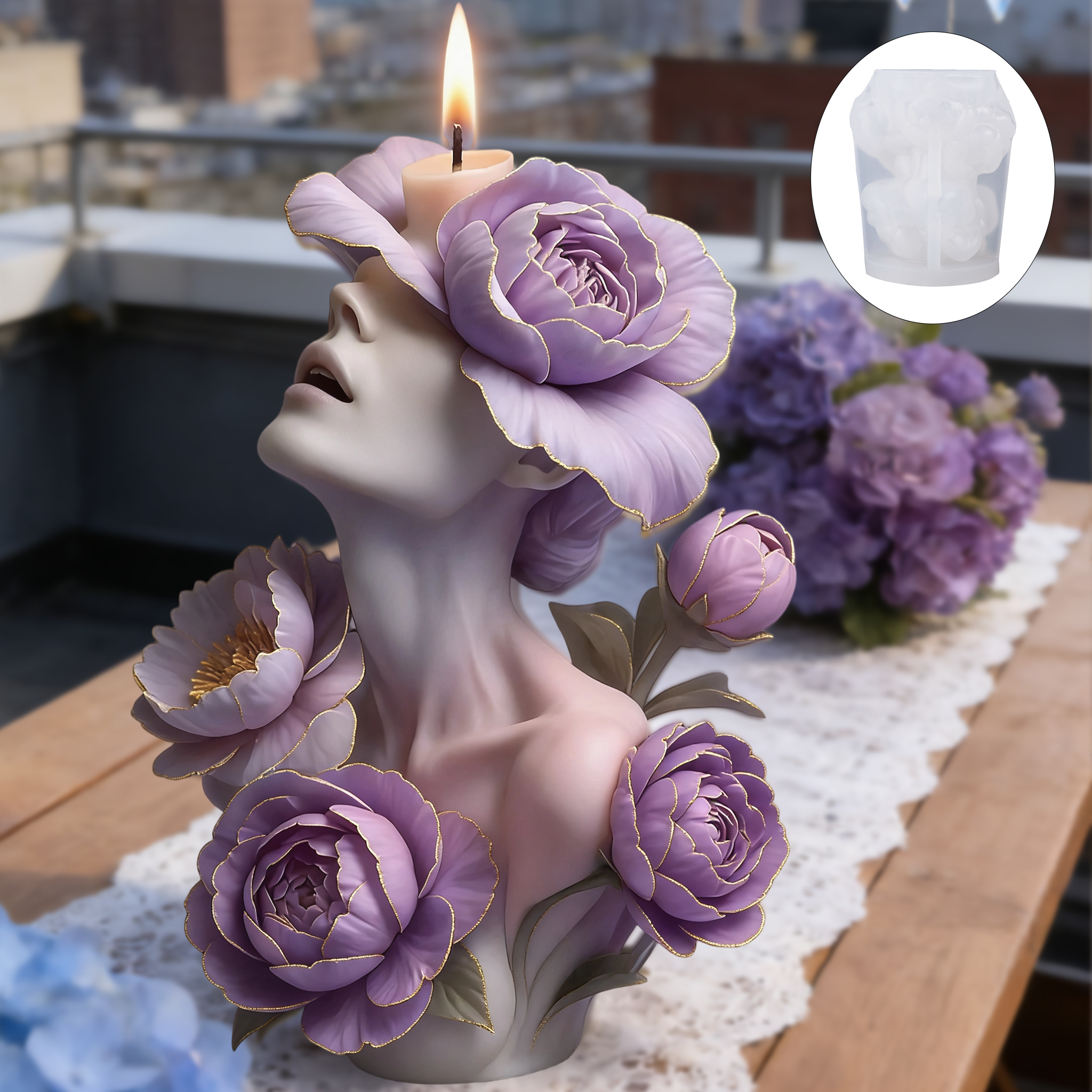 Purple Peony Goddess Candle Mo - Scented Candle Luxury 리뷰 및 가격