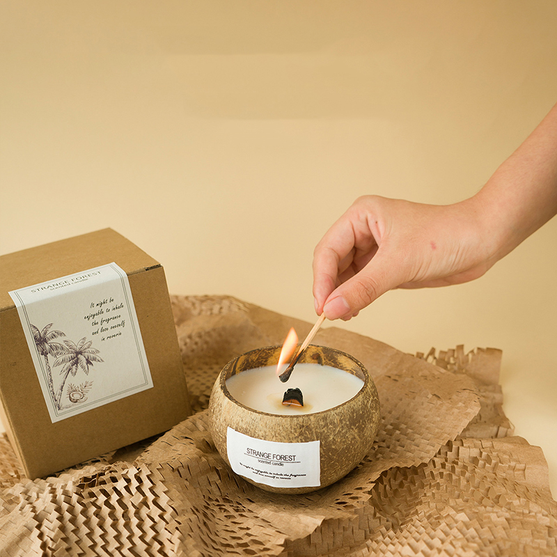 Coconut Shell Aromatherapy Can - Scented Candle Luxury 리뷰 및 가격