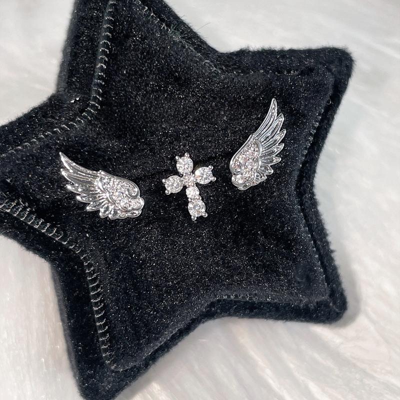 Angel Wings Cross Earrings Lux - Luxury Lifestyle Party 리뷰 및 가격