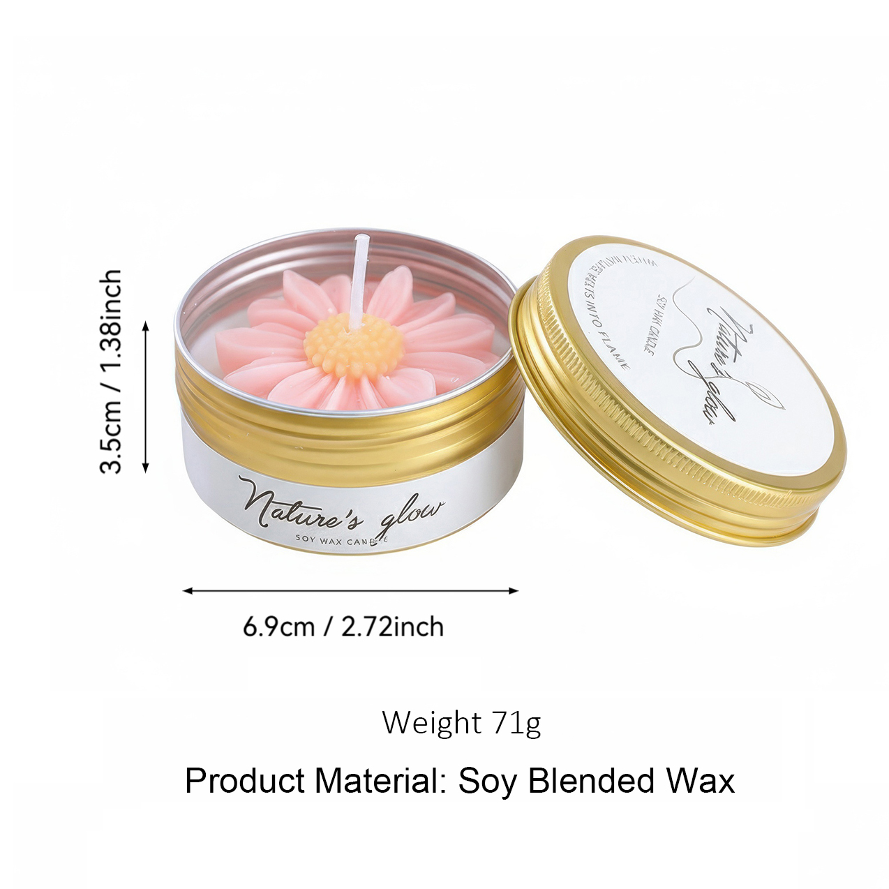 Chamomile Scented Candle Tin,  - Scented Candle Luxury 리뷰 및 가격