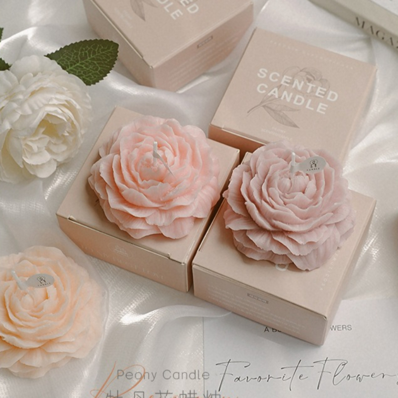3D Peony Aromatic Candle Creat - Scented Candle Luxury 리뷰 및 가격